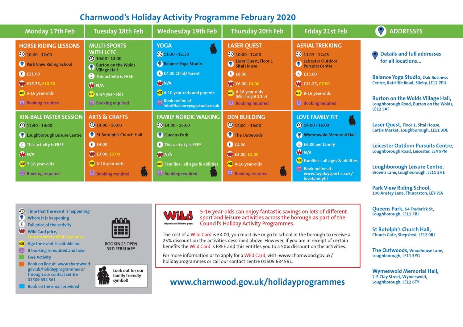 Check out the February Half Term Activity Programme